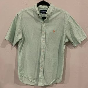Men's Ralph Lauren SS Classic Fit Dress Shirt Sz M